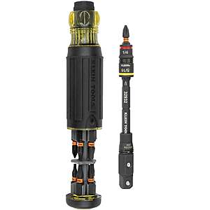 Klein Tools KNECT 16-in-1 Impact-Rated Hybrid Screwdriver/Nut Driver $23 