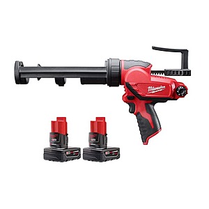 Milwaukee M12 Cordless 10-Oz Adhesive and Caulk Gun w/ 2-Pack 3.0Ah Battery Pack $129 + Free Shipping