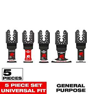 YMMV Diablo Universal Fit Wood and Metal Bi-Metal & Carbide Oscillating Blade Set (5-Piece) $17