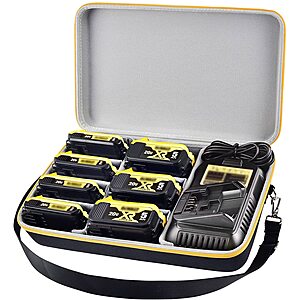 COMECASE Extra Large Power Tool Battery Storage Case $14 