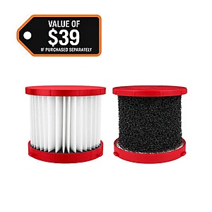 YMMV Milwaukee M18/M12 HEPA Wet/Dry Vacuum Filter (2-Pack) $20