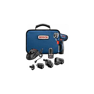 Bosch 12V Flexiclick 5-In-1 Cordless Multi-Head Electric Screwdriver Drill Set 2 + Free Shipping w/ Prime