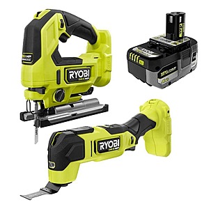 RYobi ONE+ HP 18V Brushless Multi-Tool and Jig Saw Kit with ONE+ 18V 4.0 Ah Lithium-Ion HIGH PERFORMANCE Battery $159