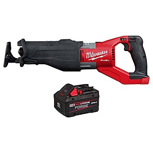 Milwaukee M18 FUEL 18V Brushless Super SAWZALL Reciprocating Saw w/8.0Ah M18 REDLITHIUM FORGE XC Battery Pack $269