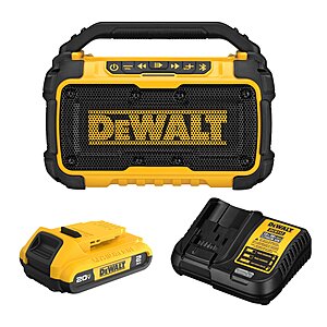 DEWALT Indoor/Outdoor Portable Speaker in Yellow 1 Speaker Set one_size | DCR010D1 $49