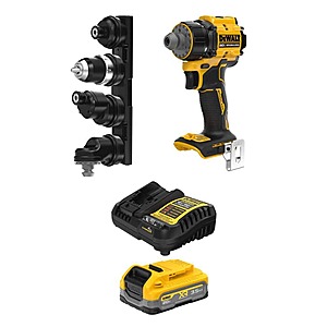 DeWalt ATOMIC 20V 1/2 in. Multi-Head Drill Driver with 3.5 AH XR Powerstack Battery and Charger MAX Lithium-Ion cordless $249