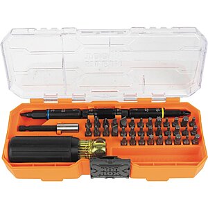 46-Pc Klein Tools KNECT Impact-Rated Multi-Bit Screwdriver / Nut Driver Set $23 + Free S&H