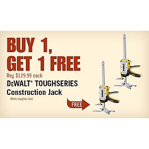 (2) DeWalt Tough Series Construction Jacks (buy one, get one free) $78