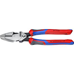 KNIPEX Tools 09 12 240 9.5-Inch Ultra-High Leverage Lineman's Pliers with Fish Tape Puller and Crimper $63.33