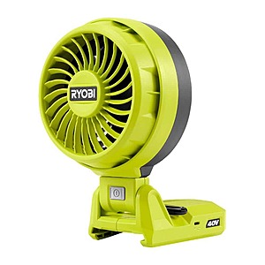 Select Locations: Ryobi 40V Cordless Battery Topper Fan (Tool Only) $20 + Free S&H