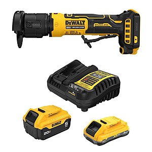 DeWalt ATOMIC 20V MAX Lithium-Ion Cordless Brushless 3 in. Cut-Off Tool with 4.0 Ah and 5.0 Ah Batteries and Charger $229 @HomeDepot