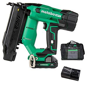 Metabo HPT 18V MultiVolt Brushless Compact Brad Nailer w/ 2Ah Battery & More $125.40 + Free S&H