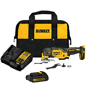 DEWALT DCS356C1 Oscillating Multi-Tool Kit 20V MAX Lithium Ion Brushless Motor 3-Speed 20000 OPM $119