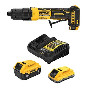 DeWalt ATOMIC 20V MAX Paddle Switch Die Grinder with 4 Ah Powerpack and 5 Ah Batteries and Charger Lithium-Ion Cordless $229 @HomeDepot