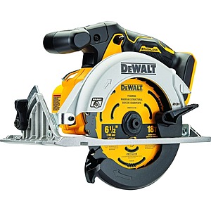 DEWALT 20V MAX 6-1/2-in. Brushless Cordless Circular Saw, Tool Only $116.99