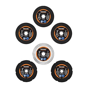 Ridgid 3 inch Cut-Off Wheel Kit (6-Piece) $19.97