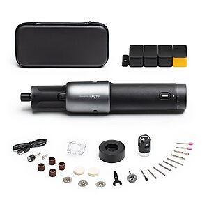 HOTO Cordless Rotary Tool Kit, 5-Speed for 3D Printer Sanding & DIY $29.99