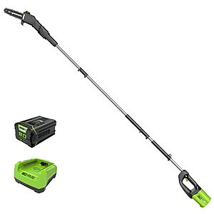 Greenworks 80V 10" Cordless Polesaw (Great For Pruning and Trimming Branches / 75+ Compatible Tools), 2.0Ah Battery and Charger Included $199.99