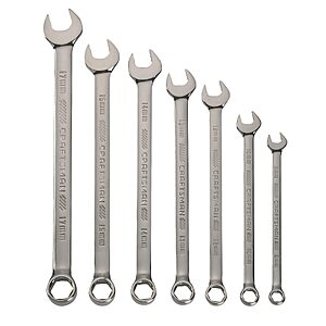 CRAFTSMAN OVERDRIVE 6 Point 7-Piece Metric Wrench Set (CMMT87807) $29.98