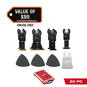 Milwaukee Oscillating Multi-Tool Blade Kit (20-Piece)