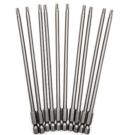 10PCS 6"/150mm T20 Torx Head Screwdriver Bit Set, 1/4 Inch Hex Shank with Quick Release Slot,S2 Steel Magnetic Security Tamper Proof Star 6 Point Screw Driver Kit Tools(TT20) $8