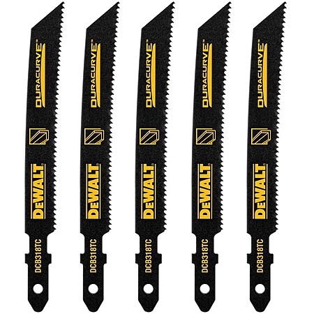 DeWalt 3-5/8 in. 18 TPI T-Shank Medium Metal Cutting Jig Saw Blade (5-Pack) $5.25