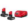 Milwaukee M12 (2) XC 5.0 Ah and charger with free M12 tool $199