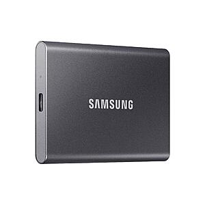 2TB Samsung T7 Portable External Solid State Drive (Gray or Blue) $130 + Free Shipping