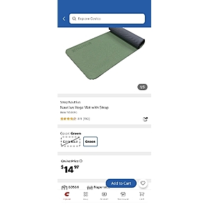 Nautilus Yoga Mat from Costco Clerance