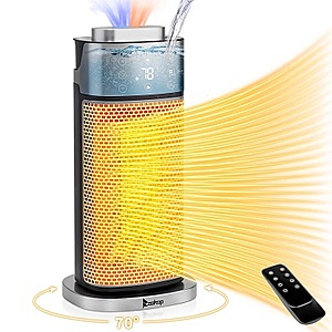 Ktaxon 3-in-1 Electric Heater with Humidifier,1500W Portable with Thermostat,Remote $28.99