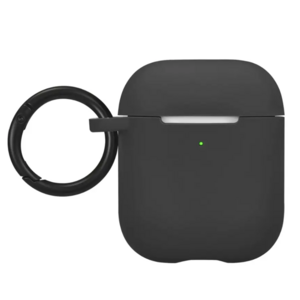 Best Buy essentials™ - Silicone Case for Apple AirPods 1st and 2nd Generations - Black $3.49