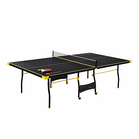 MD Sports Official Size Indoor Table Tennis Pong Table, 4 Piece Foldable Design with Net, Paddles & Balls $79 at Walmart