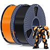 SUNLU PETG Filament 1.75mm Two 1KG Rolls Orange/Black 9.49/KG $18.99