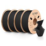 CCTREE Matte Black PLA Filament 1KGx4 Bundle 1.75mm $8.99/KG $35.99