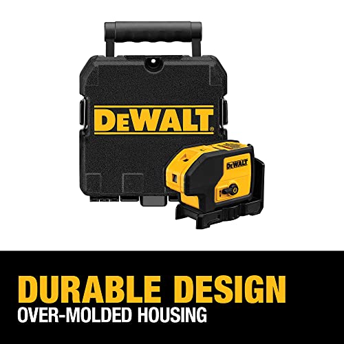 DEWALT Line Laser, SelfLeveling, 3Beam, Red (DW083K), Yellow