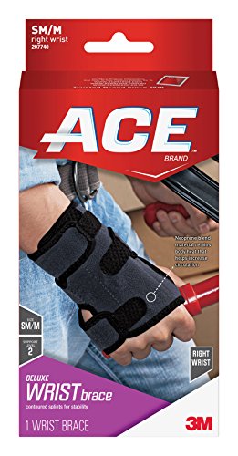 ACE Brand Deluxe Wrist Brace, Right Hand, Small/Medium $11.69
