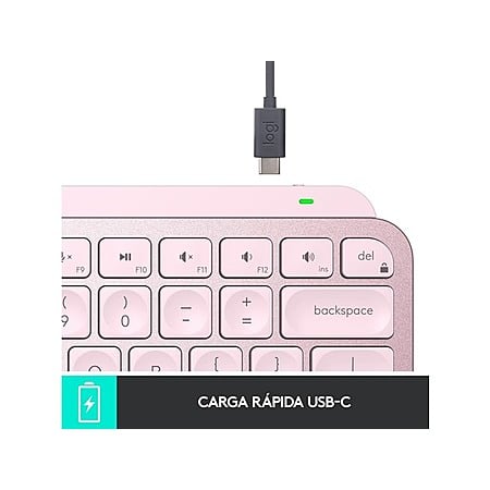 Logitech MX Keys Mini Wireless Illuminated Keyboard (SPANISH Layout) - Rose: For $44.99 shipped (w/ Prime)