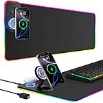 Wireless Charging RGB Gaming Mouse Pad $19.99