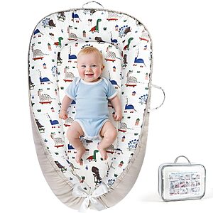 Baby Lounger Kiss Gold Breathable Soft Cotton Cover Baby Lounger Nest $18.99 @ Amazon