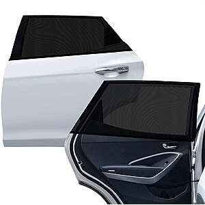 AstroAI Car Window Shade 26.4”H x 51.2”L (2 Pack, Black) $6.99
