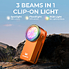 Wurkkos HD03 Rechargeable Clip Flashlight with spot / flood / RGB lights, free S&amp;amp;H from US, $13 after promo code