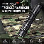 Sofirn SP31 V3 EDC Rechargeable Flashlight; 2000 lumens, free S&amp;H, $24.33 after code