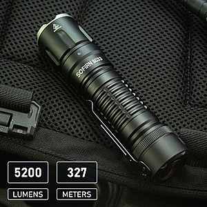 Sofirn SC33 5200 Lumens EDC Rechargeable Flashlight; free S&H, .59 after code