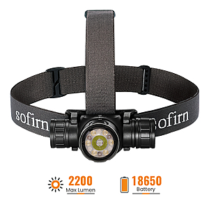 [AC] Sofirn HS21 Rechargeable Headlamp Flashlight, 2200 lumens, free S&H $20.01