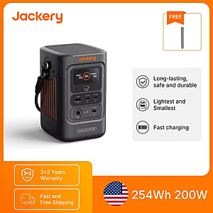 Jackery Explorer 240D 256Wh 200W DC USB Power Bank $99.10 + Free S&H