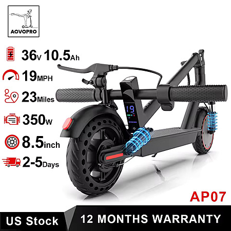 AOVOPRO AP07 10.5Ah Electric Scooter up to 264lb, 18 miles $132.10 + Free S&H