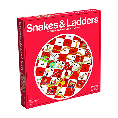 Pressman Snakes & Ladders Game, 2-4 Players, Ages 4 & Up, 5" $4.99 + Free Shipping w/ Prime or on $25+