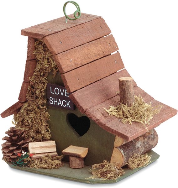 Zingz & Thingz The Love Shack Bird House - Chewy $18