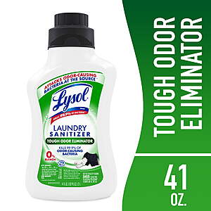 Select Walmart Stores: 41-Oz Lysol Tough Odor Eliminator Laundry Sanitizer Additive