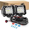 Nilight LED Light Bar 2PCS 60W 4 Inch Flood Spot Combo LED $21.06 - Amazon